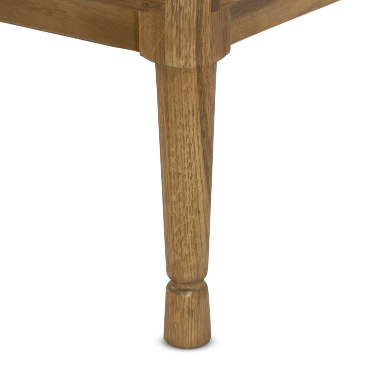 Saddle Brown Oak 2-Drawer Nightstand