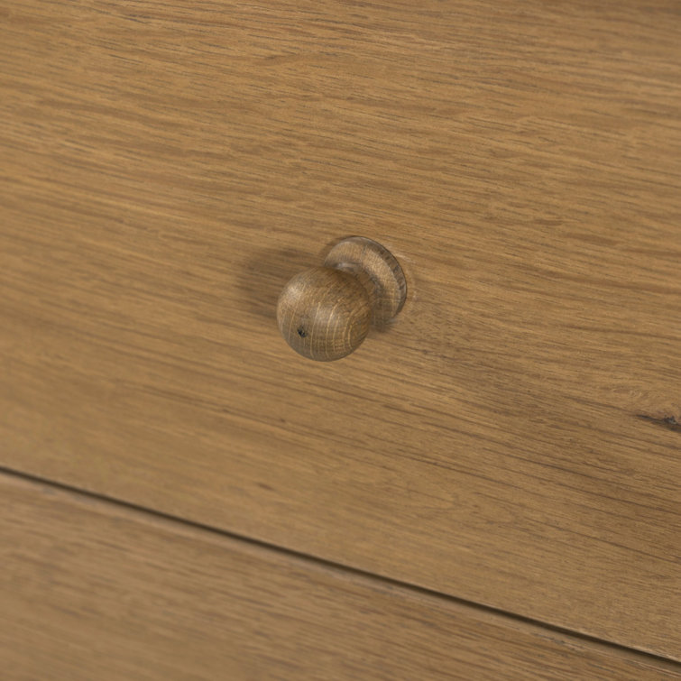 Saddle Brown Oak 2-Drawer Nightstand