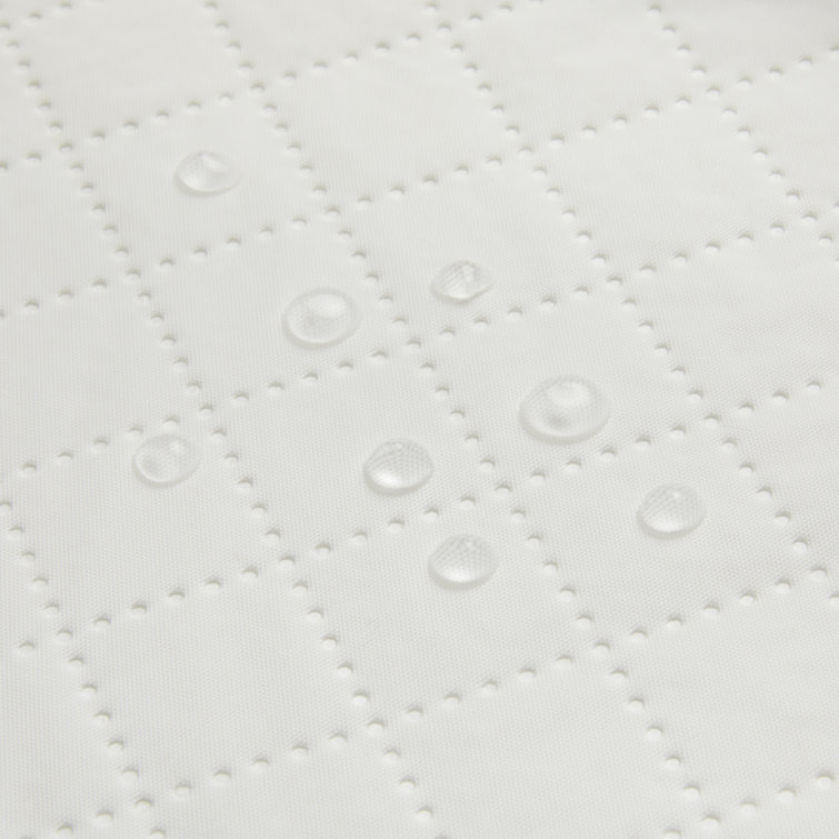 Graco Gray and White Oval Contoured Changing Pad with Cover
