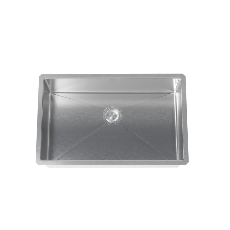 Modern Rectangular Stainless Steel Undermount Kitchen Sink