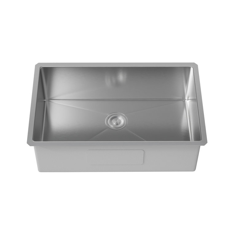 Modern Rectangular Stainless Steel Undermount Kitchen Sink
