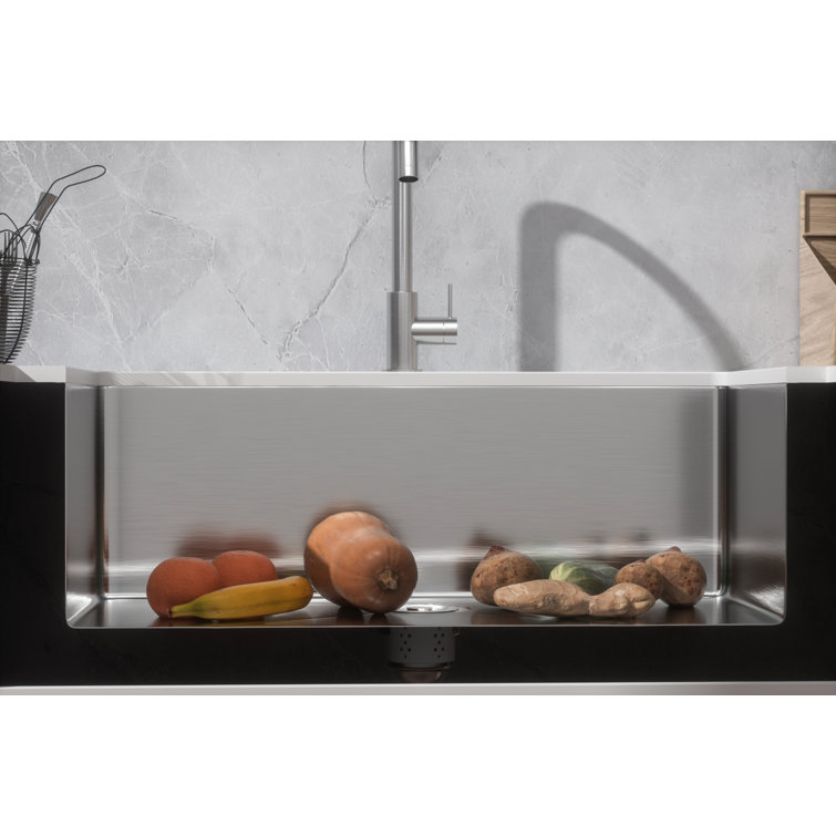 Modern Rectangular Stainless Steel Undermount Kitchen Sink