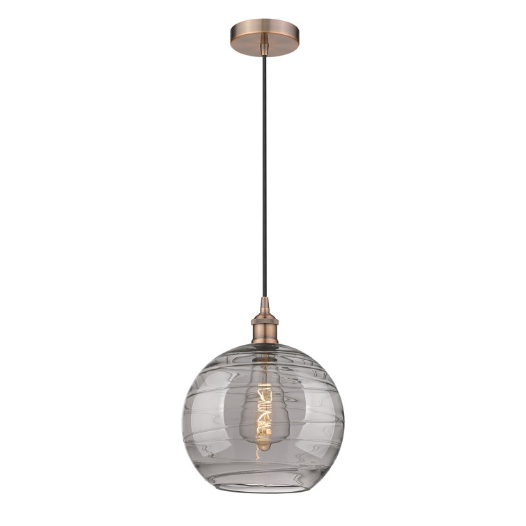 Edison Antique Copper 10" Mini Globe Pendant Light