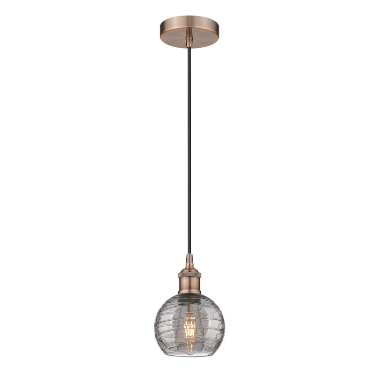 Edison Antique Copper 10" Mini Globe Pendant Light