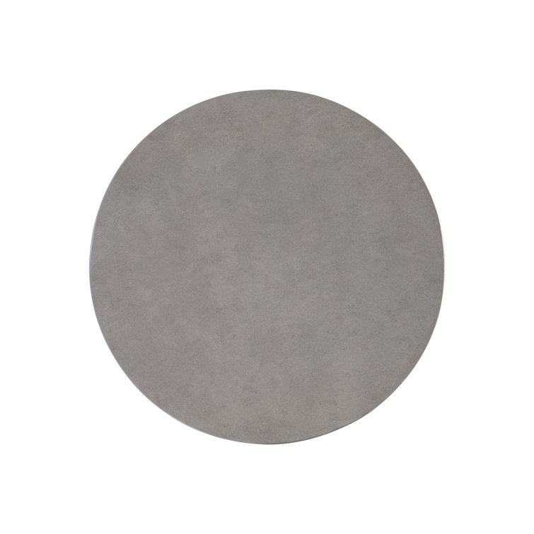 Gray Faux Stone Contemporary Hourglass End Table