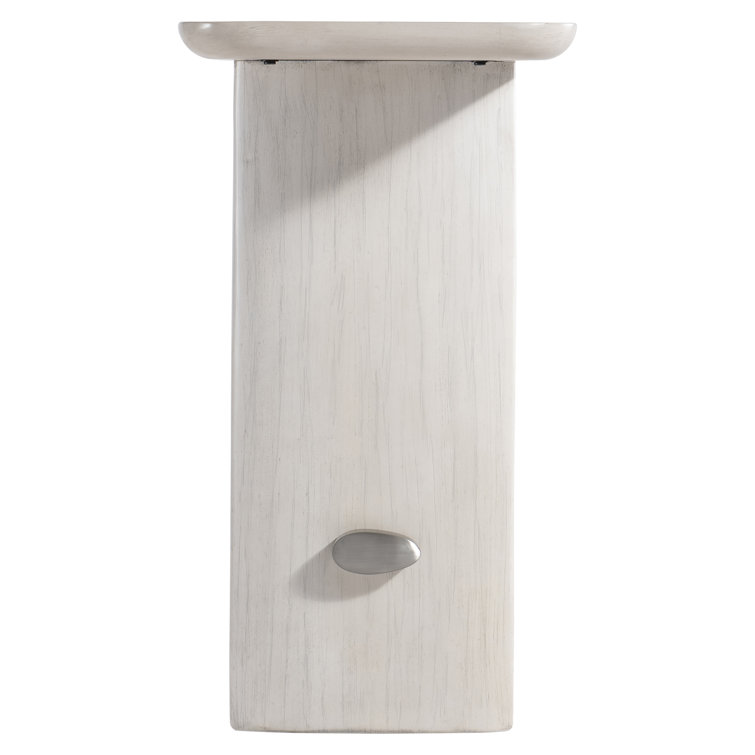 Sereno 80'' Beige and Gray Wood Console Table with Metal Stretcher
