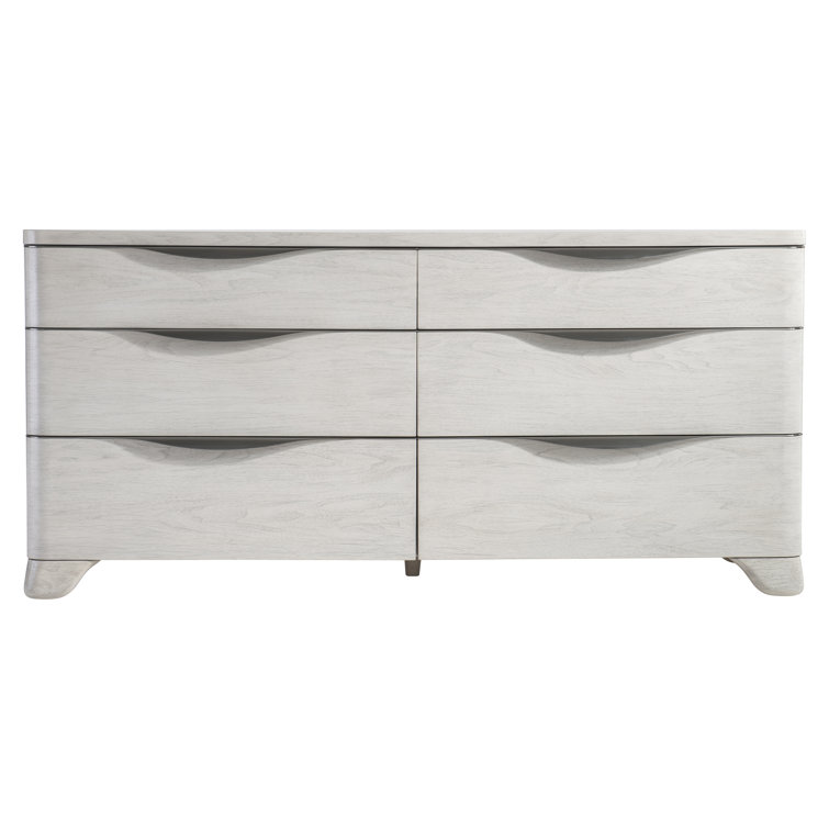 Gray Modern 6-Drawer Soft Close Dresser