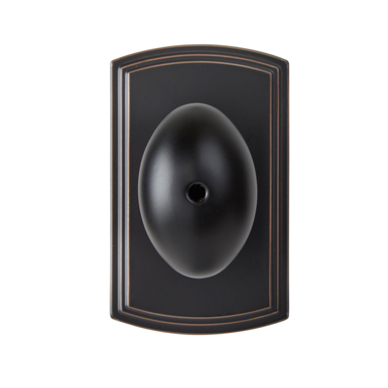 Canova Edged Oil Rubbed Bronze Privacy Door Knob Set