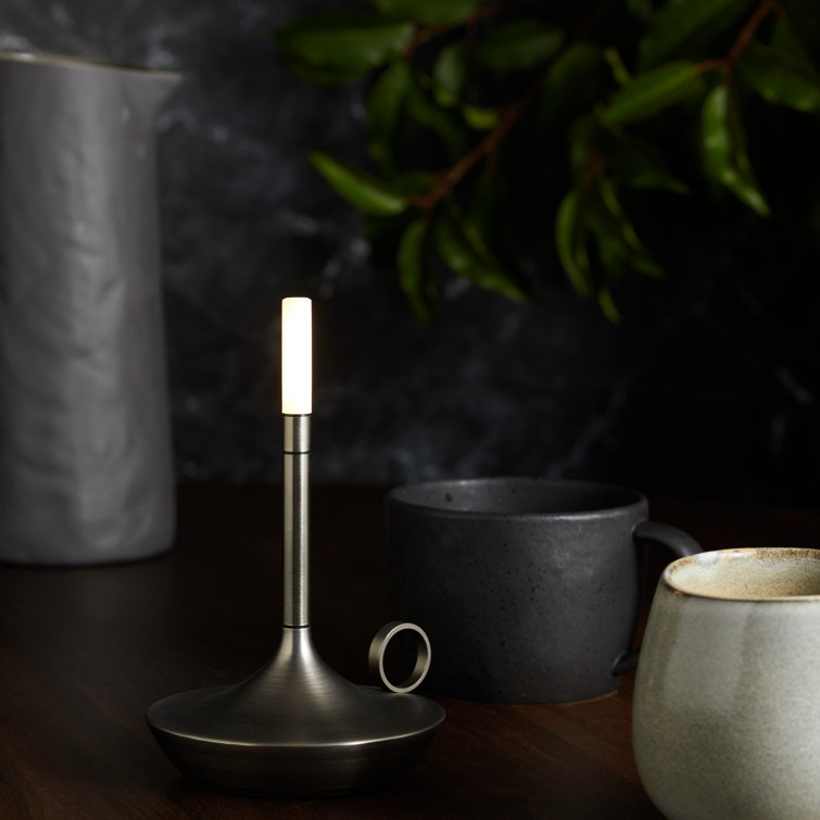 Graphite Portable Rechargeable LED Table Lamp