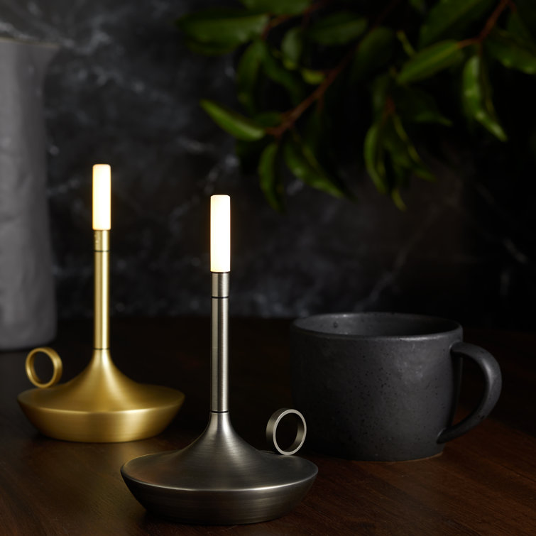 Graphite Portable Rechargeable LED Table Lamp
