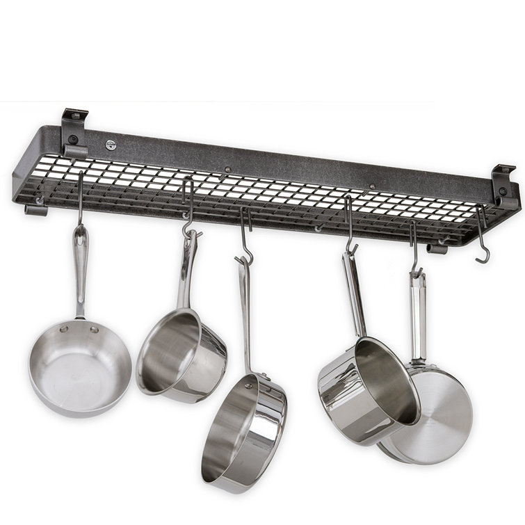 Handcrafted Carbon Steel 36" Ceiling Mounted Pot Rack