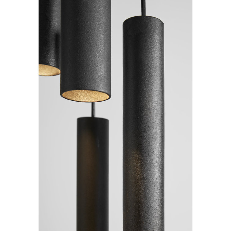 Carbon Black Mini Cylinder Steel Pendant Light