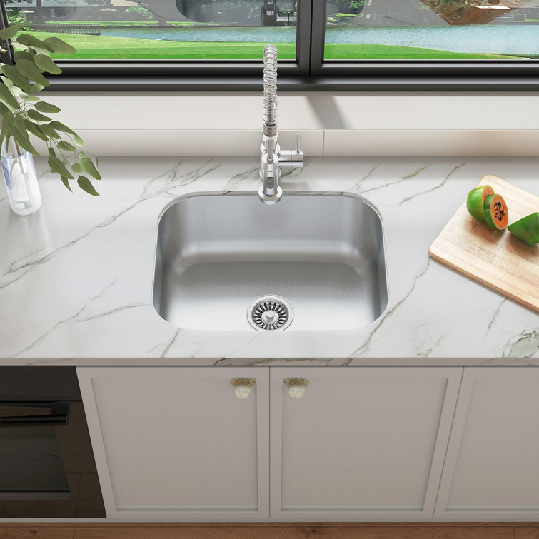 23'' Stainless Steel Drop-in Single Bowl Kitchen Sink