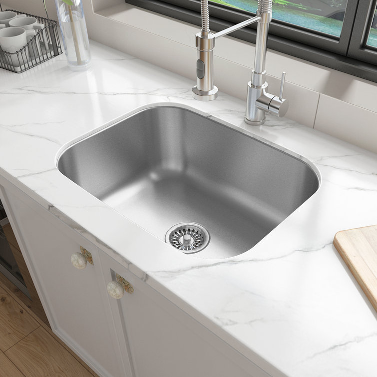 23'' Stainless Steel Drop-in Single Bowl Kitchen Sink