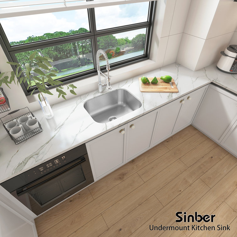 23'' Stainless Steel Drop-in Single Bowl Kitchen Sink