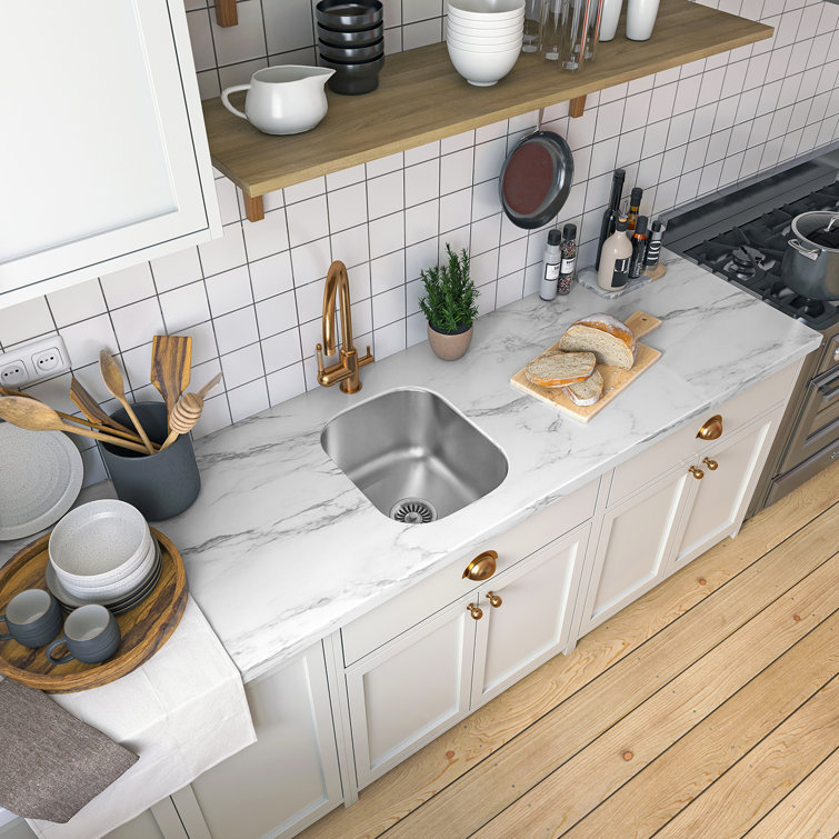 15'' Drop-In Single Bowl Stainless Steel Kitchen Sink