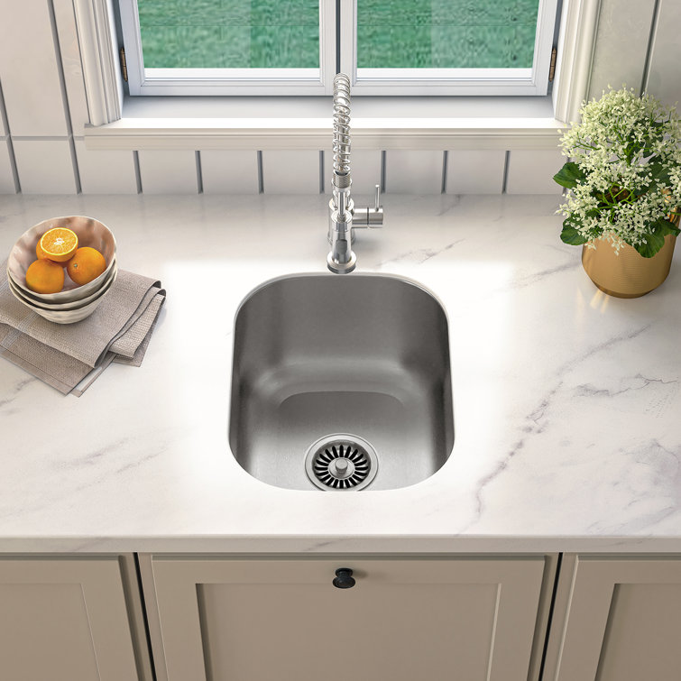 15'' Drop-In Single Bowl Stainless Steel Kitchen Sink