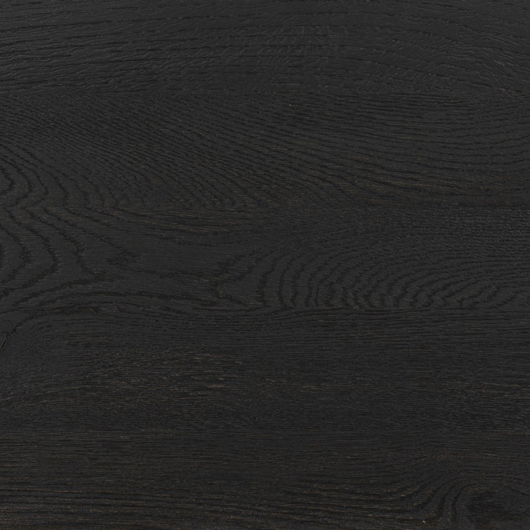 Makai 98'' Black Oak Sideboard with Rounded Edges