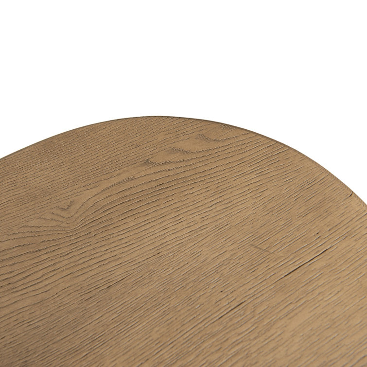 Light Wash Oak 98'' Modern Sideboard with Rounded Edges