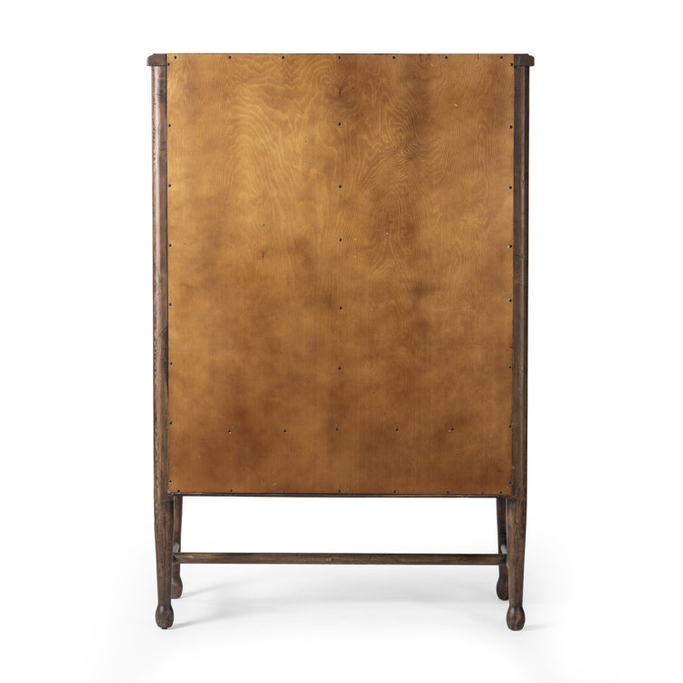 Wilder Aged Pine Heritage Bar Cabinet with Reversible Shelving