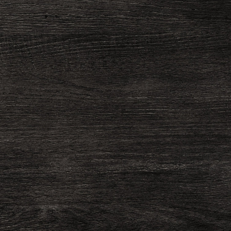 Distressed Black Oak Sideboard with Reeded Details