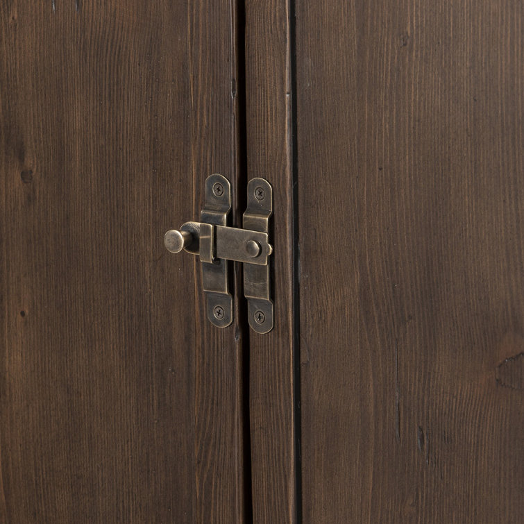 Wilder Aged Pine Heritage Bar Cabinet with Reversible Shelving