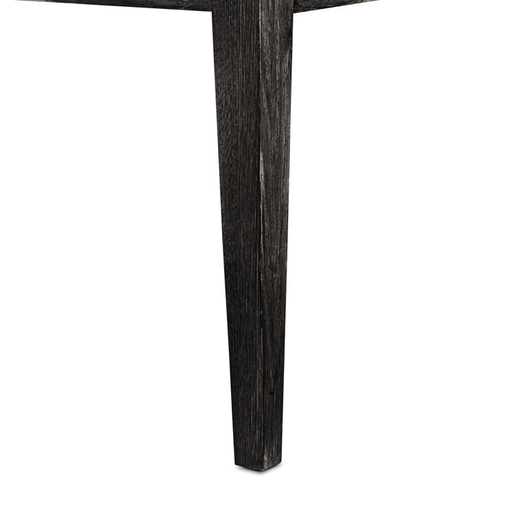 Distressed Black Oak Sideboard with Reeded Details