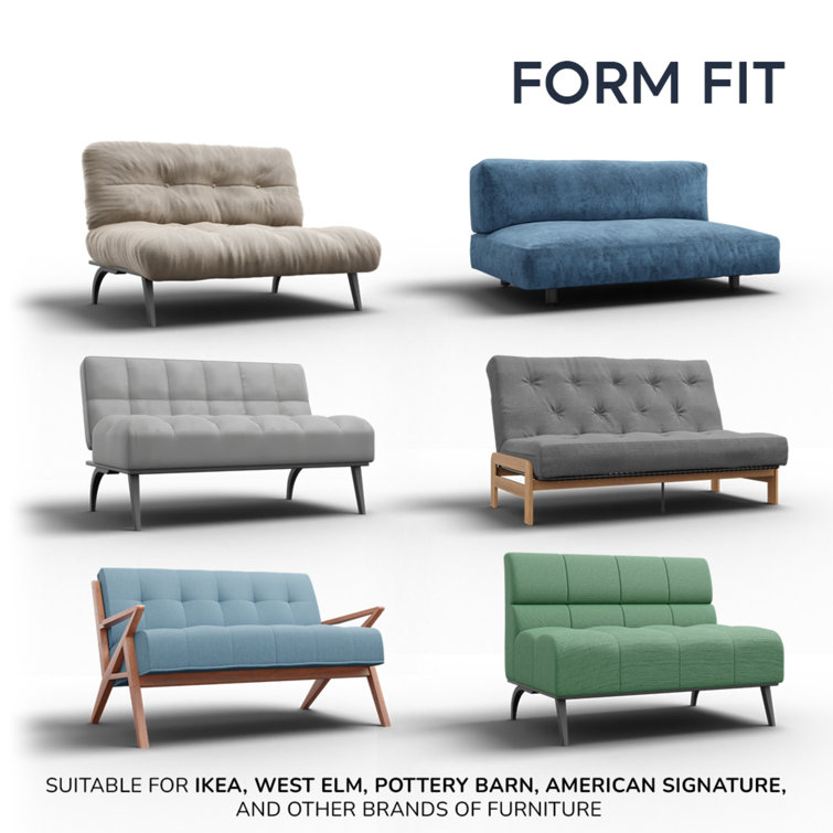 Capuchino Stretch Futon Slipcover with Elastic Closure