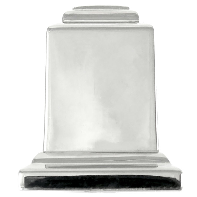 Beacon Hill Polished Nickel Rectangular Bar Pull with Mounting Hardware