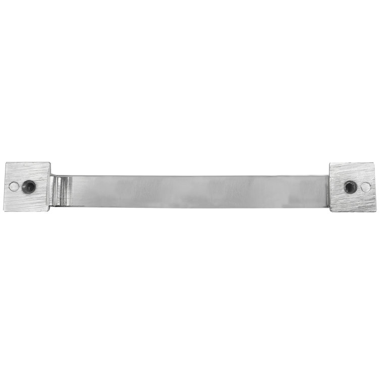 Beacon Hill Polished Nickel Rectangular Bar Pull with Mounting Hardware