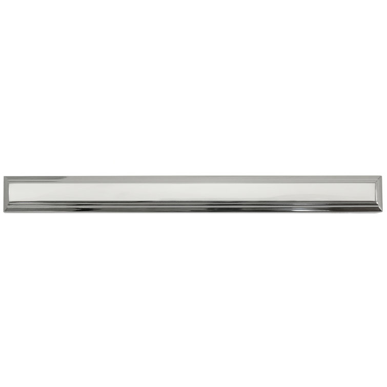 Beacon Hill Polished Nickel Rectangular Bar Pull with Mounting Hardware
