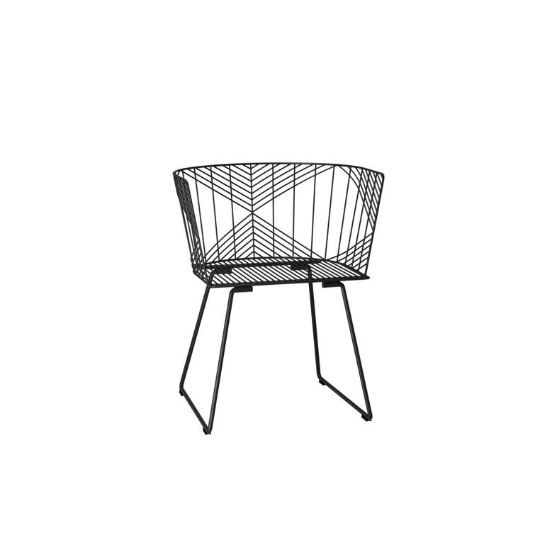 Black Barrel Captain Chair with 17" Seat Height