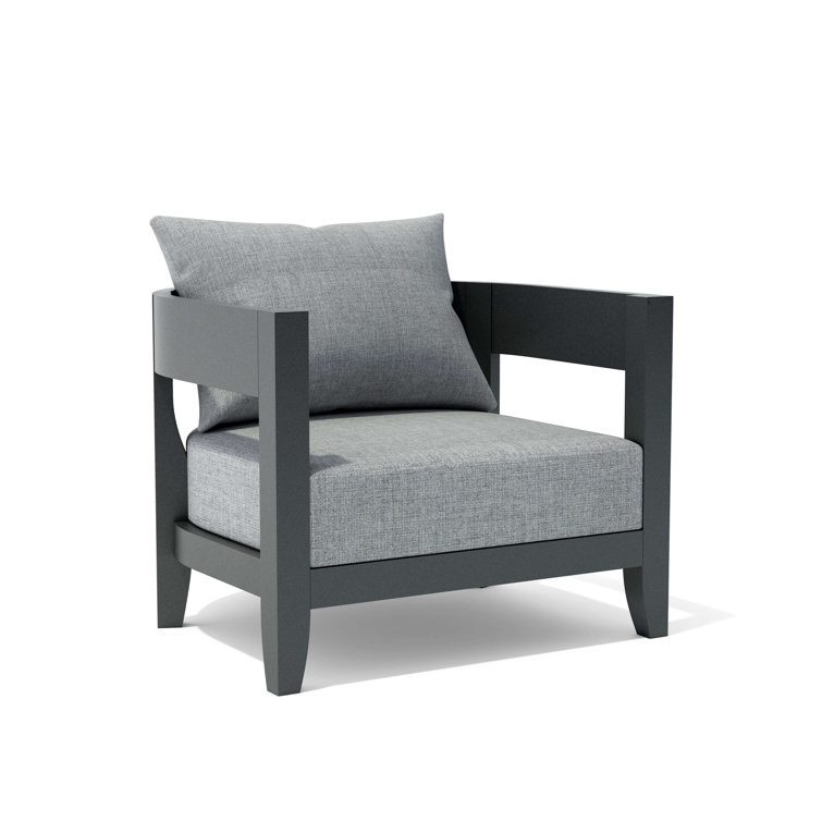 Coronado Dark Grey Aluminum 5-Piece Outdoor Seating Set