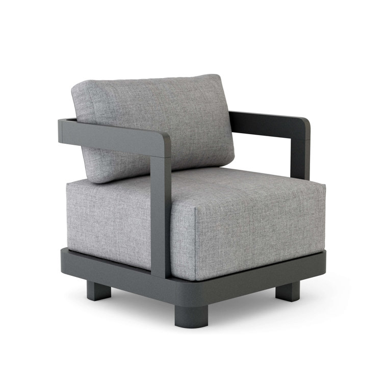 Granada Dark Grey Aluminum 6-Piece Outdoor Seating Set