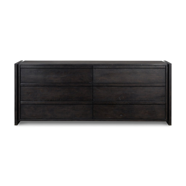Espresso Double Dresser with Soft Close and Dovetail Drawers