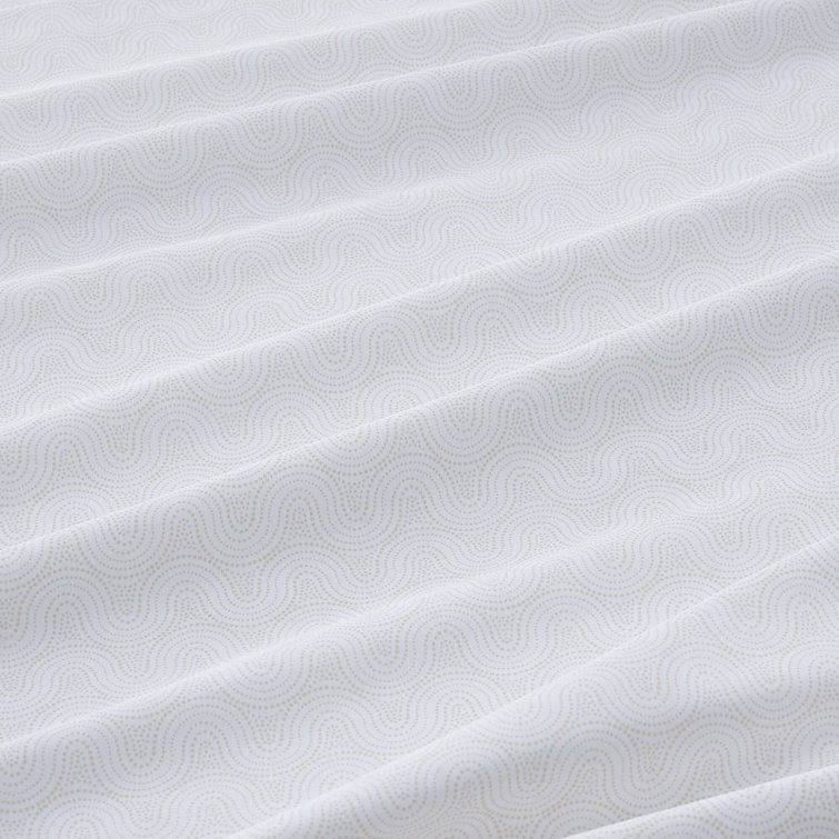 Queen Blue Stripe Cotton Percale Sheet Set