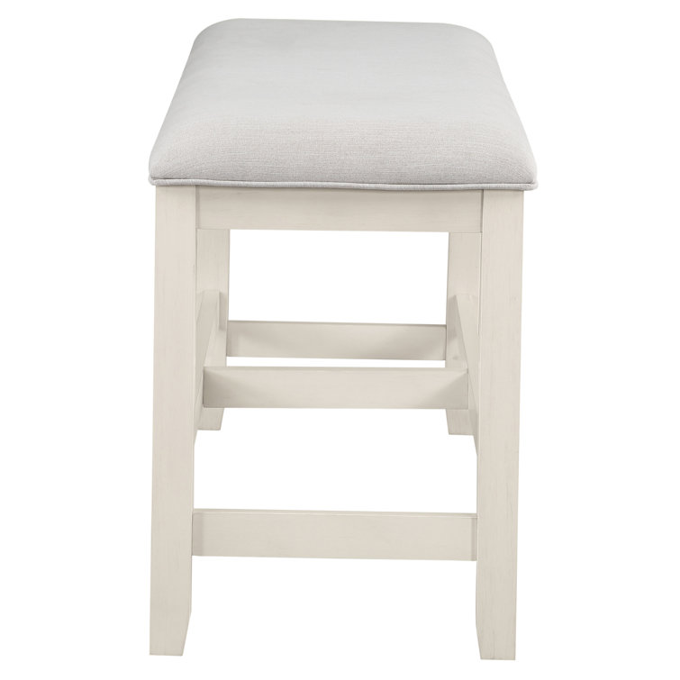 Hyland Light Brown and White 6-Piece Counter-Height Dining Set