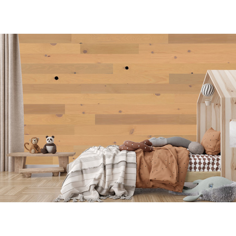 Sandstone Tan Pine Peel & Stick Wall Planks