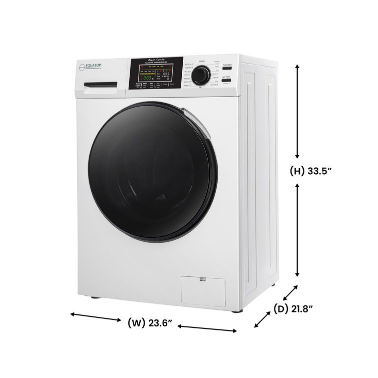 White 1.62cf Ventless All-in-One Washer Dryer with LED Control Panel