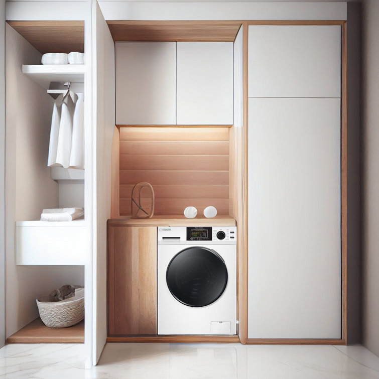 White 1.62cf Ventless All-in-One Washer Dryer with LED Control Panel