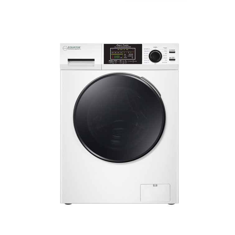 White 1.62cf Ventless All-in-One Washer Dryer with LED Control Panel