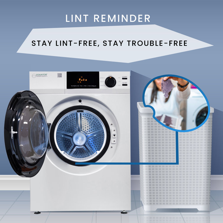 Equator 24" White Portable Vented Dryer with Moisture Sensing