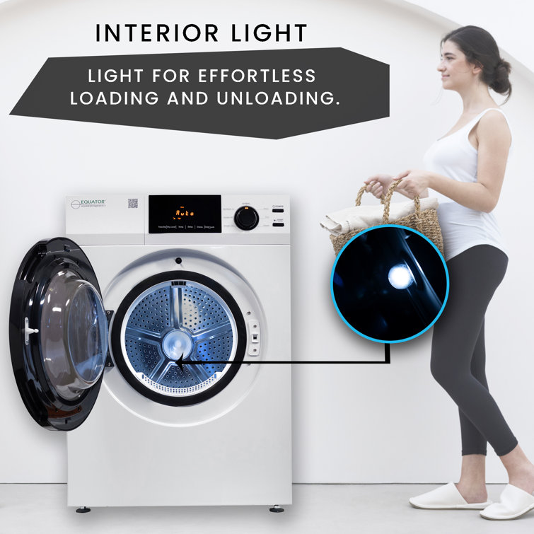 Equator 24" White Portable Vented Dryer with Moisture Sensing