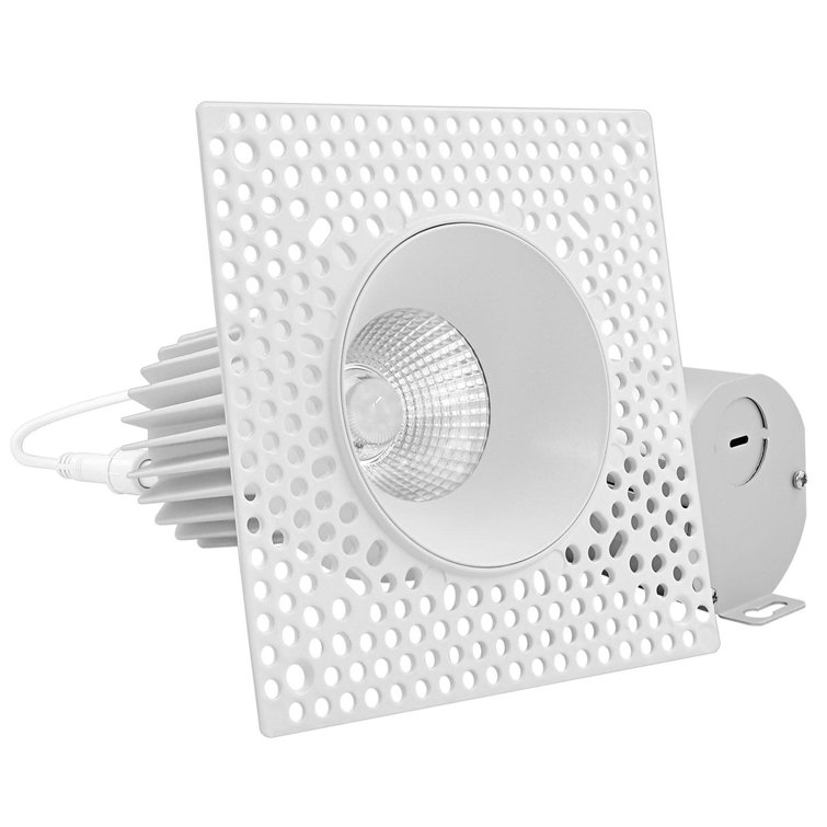 3'' White Aluminum Dimmable LED Recessed Lighting Kit