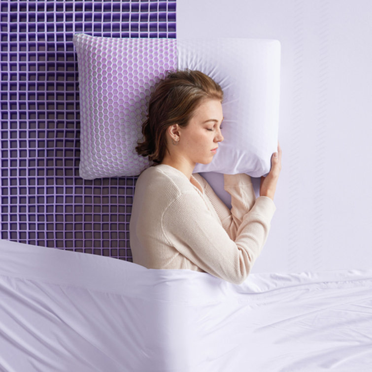 White Hypoallergenic Talalay Latex Medium Support Pillow