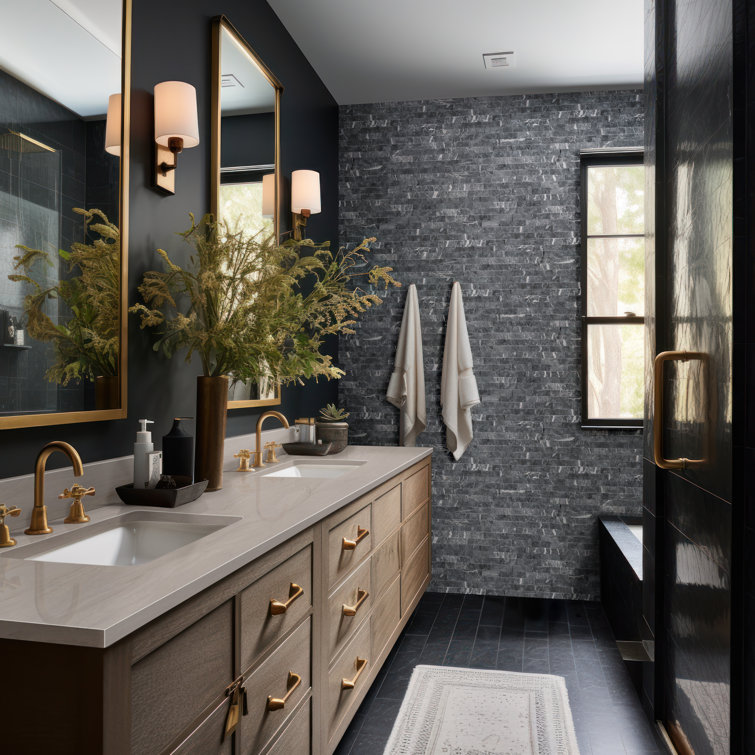 Sage Green Natural Stone Slate 6" x 24" Wall Tile