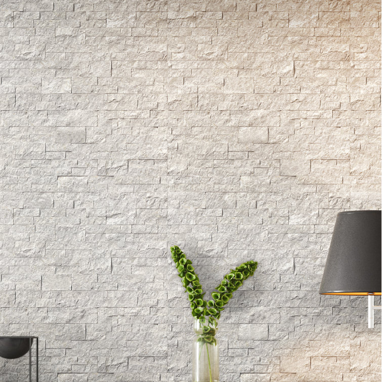 Silver Canyon 6'' x 24'' Marble Stacked Stone Mosaic Wall Tile