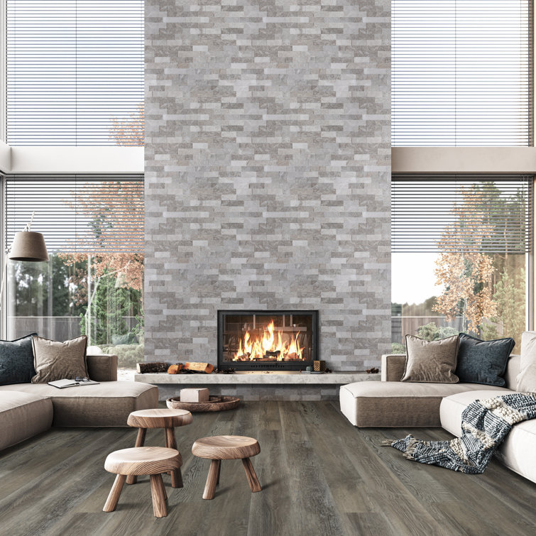 Sage Green Natural Stone Slate 6" x 24" Wall Tile
