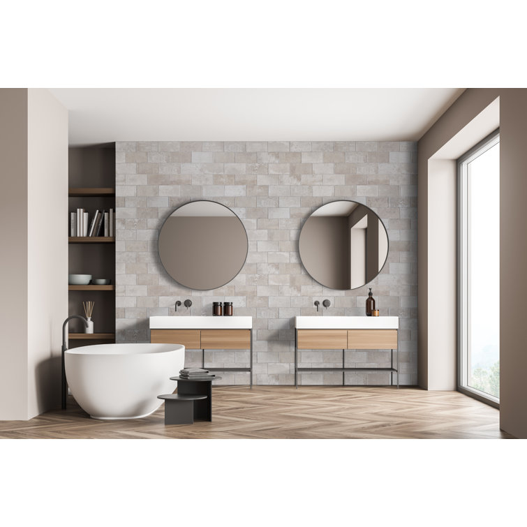 Capella Ivory 5'' x 10'' Matte Porcelain Brick Look Tile