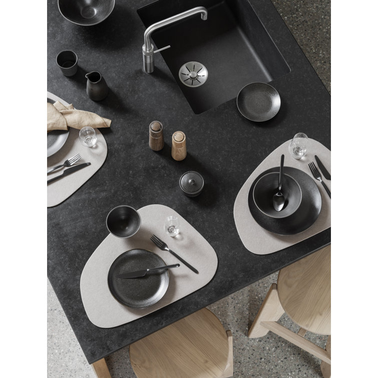 Espresso Ceramic Minimalist Dinner Plate with Semi-Matt Glaze